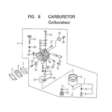 CARBURETOR spare parts