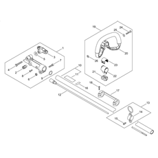 MAIN PIPE, HANDLE spare parts