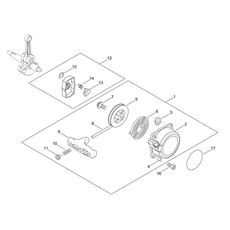 RECOIL STARTER, PULLEY spare parts