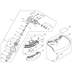 GEAR CASE, SHIELD spare parts