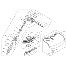 GEAR CASE, SHIELD spare parts