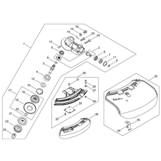 GEAR CASE, SHIELD spare parts