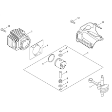 CYLINDER, PISTON, CRANKSHAFT spare parts