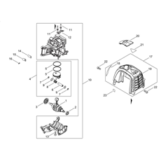 CYLINDER, PISTON, CRANKSHAFT spare parts