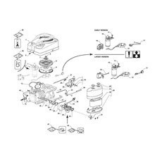 ENGINE - CARBURETTOR , AIR CLEANER ASSY spare parts