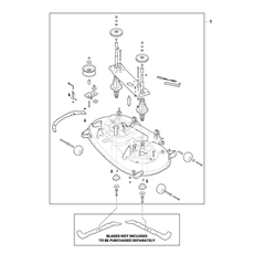 CUTTING DECK ASSY - TCSD 108 spare parts