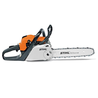 Stihl MS 211 C-BE Petrol Chainsaw, perfect for cutting firewood or felling small trees.