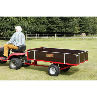 SCH Two wheel timber 15CWT Tipping Trailer GWTS15