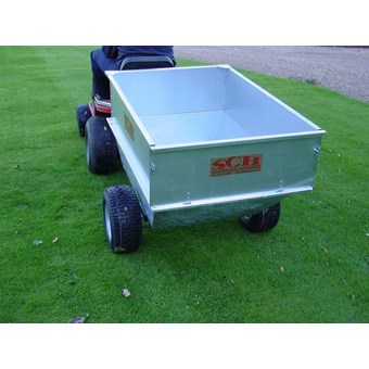SCH Large Capacity Galvanised Tipping Trailer, Wide Profile Wheels GT/GALV