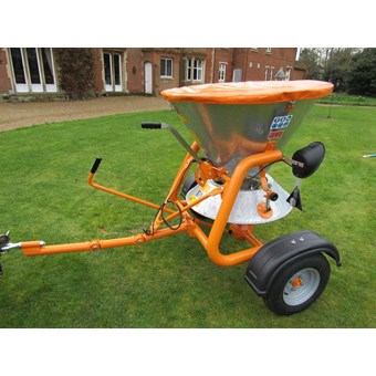 SCH Salt Broadcaster Towed Spreader Galvanised C/W Lights GAM310