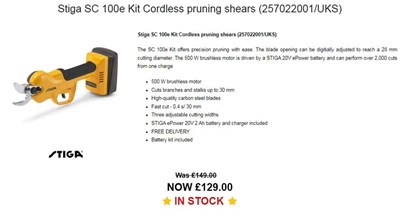 Stiga Combi 372 Petrol Ride on Lawn Mower 72cm Cutting Width (2T0210481/ST2)