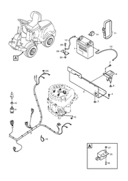 Electrical System Assembly Stiga Park Compact 14 13 6109 20 2009 Model