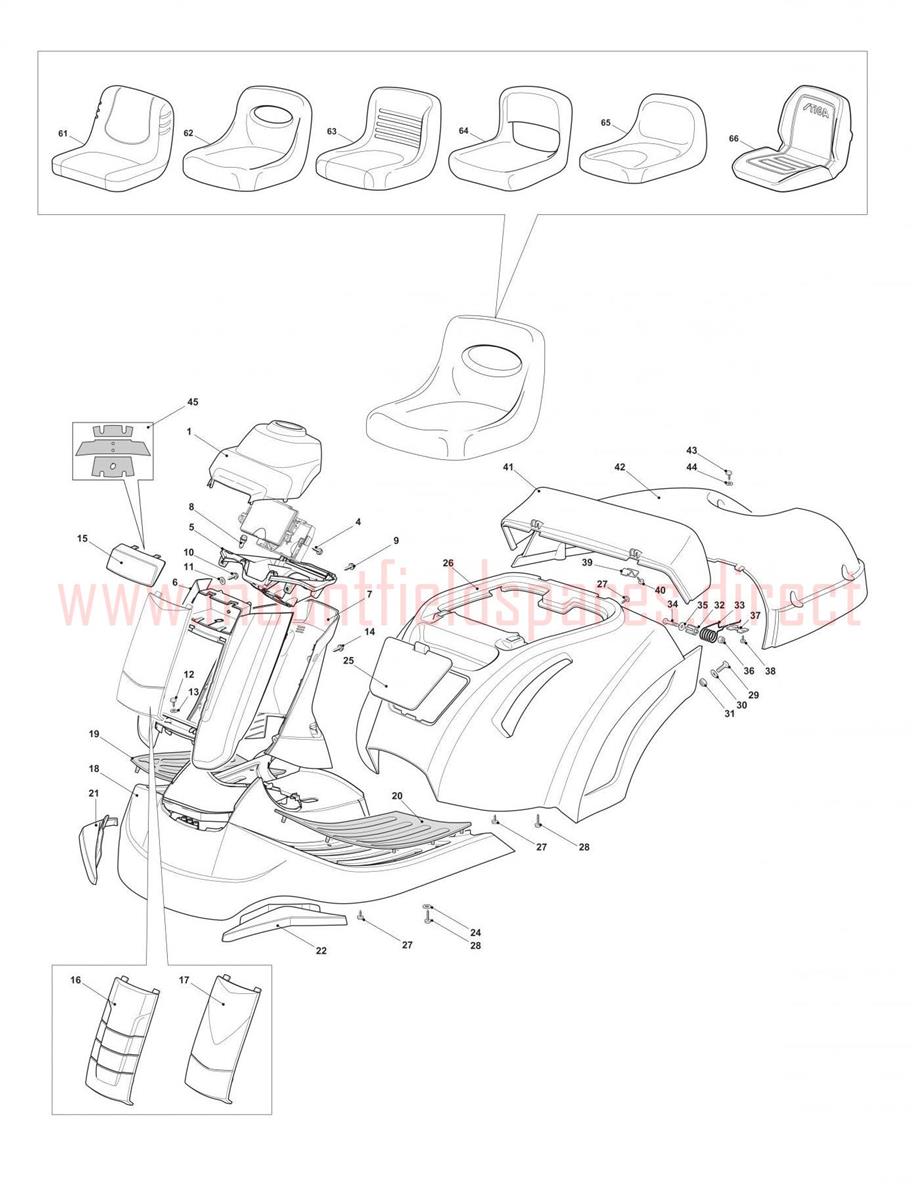Body assembly Mountfield 1328H 2T0210483 2016 model