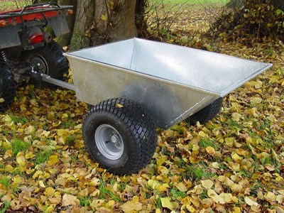 SCH Galvanised Tipping Dump Trailer - Flotation Wheels QDT