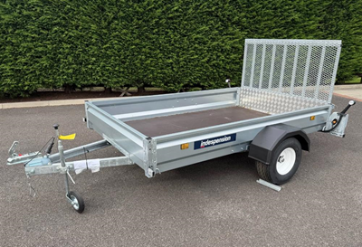 Indespension Unbraked 8' X 5' Single Axle Trailer - With Ramptail (SE07085R)