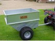 SCH Large Capacity Galvanised Tipping Dump Trailer - Flotation Wheels QDGT