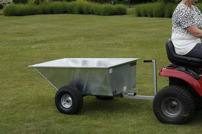 SCH Galvanised Tipping Dump Trailer - Wide Profile Wheels GDTT/GALV