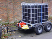 SCH 900 Litre 4 Wheeled Towed Water Unit c/w 12v Electric Pump (EWC(E)