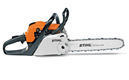 Stihl MS 211 C-BE Petrol Chainsaw, perfect for cutting firewood or felling small trees.