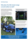 Iseki SXG Ride on Mower Range